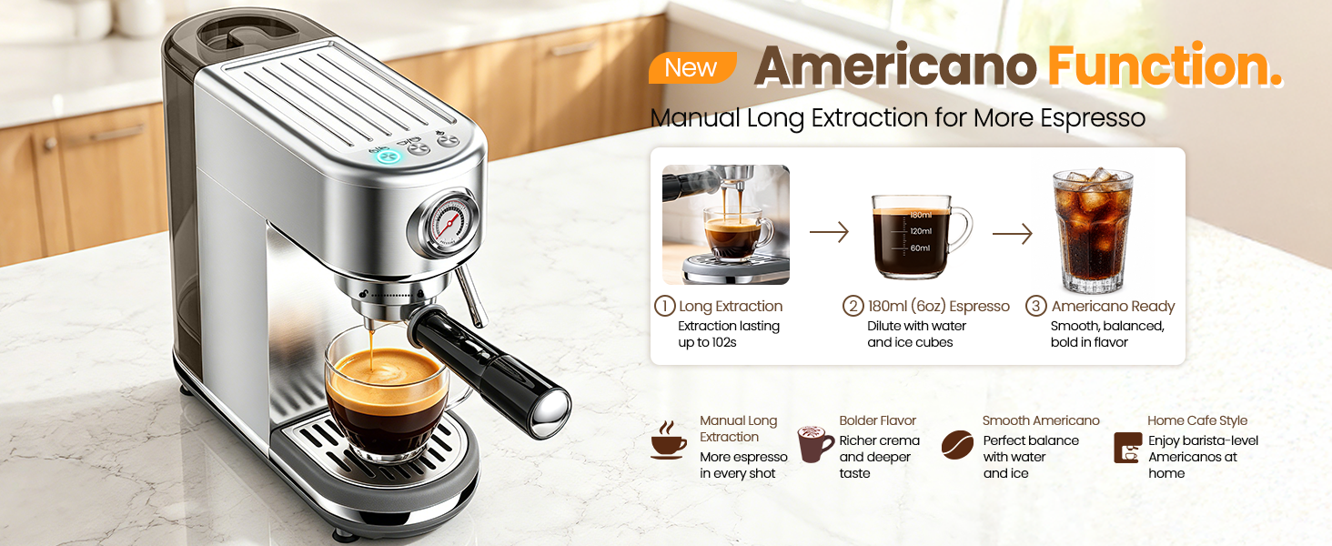 espresso machine with milk frother