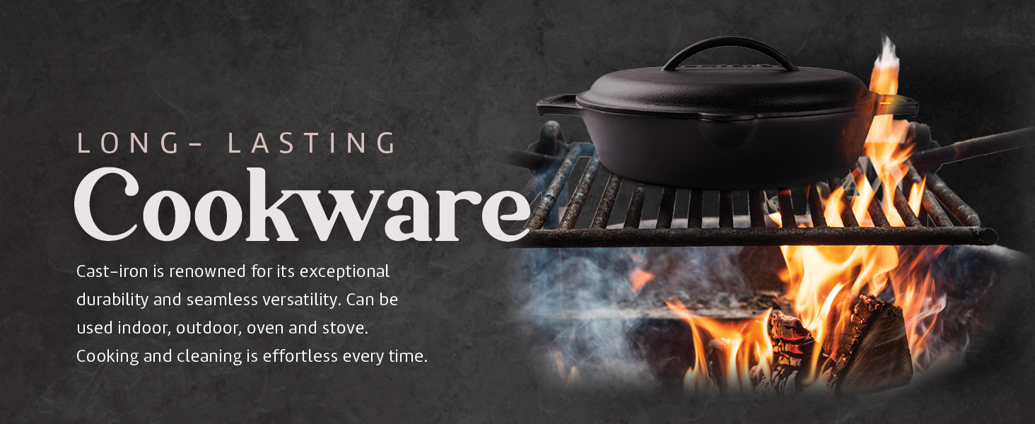 clean rusted cast iron rust fire camping cookware