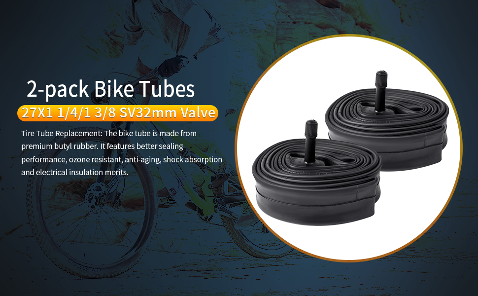 27x1 1/4-1 3/8 AV32MM Bike Tubes