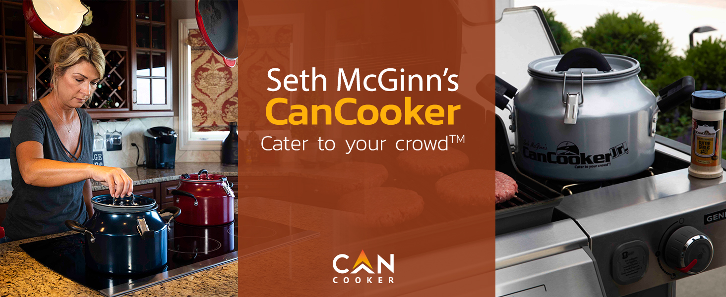 Versatile Seth McGinn's CanCooker to use anywhere.