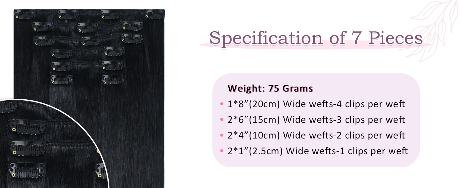 clip in hair extensions real human hair