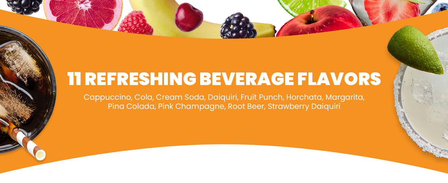 11 refreshing beverage flavors