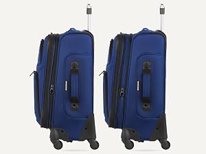 SwissGear Sion suitcase expansion zipper adding packing capacity