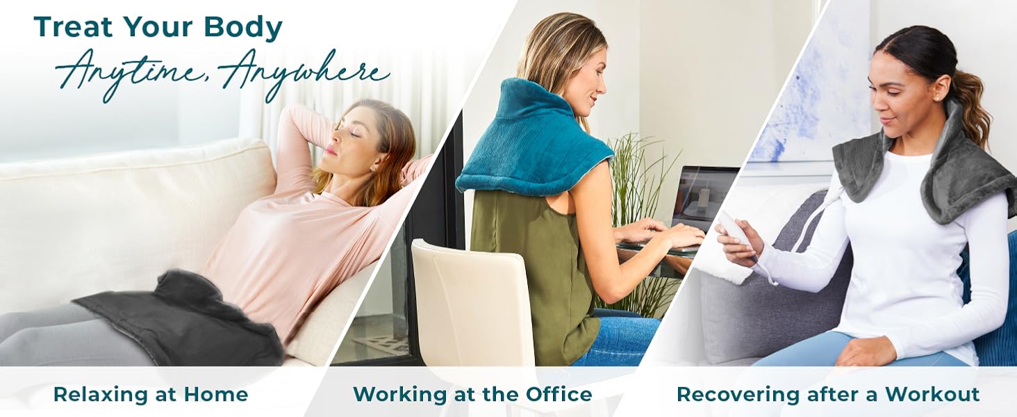 treat your body anytime anywhere relaxing at home working at the office recovering after working out