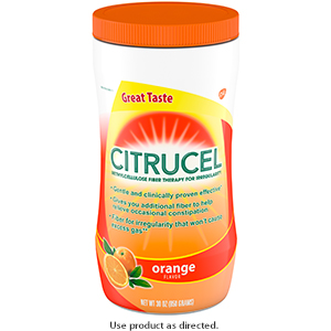 Citrucel fiber for irregularity gas relief