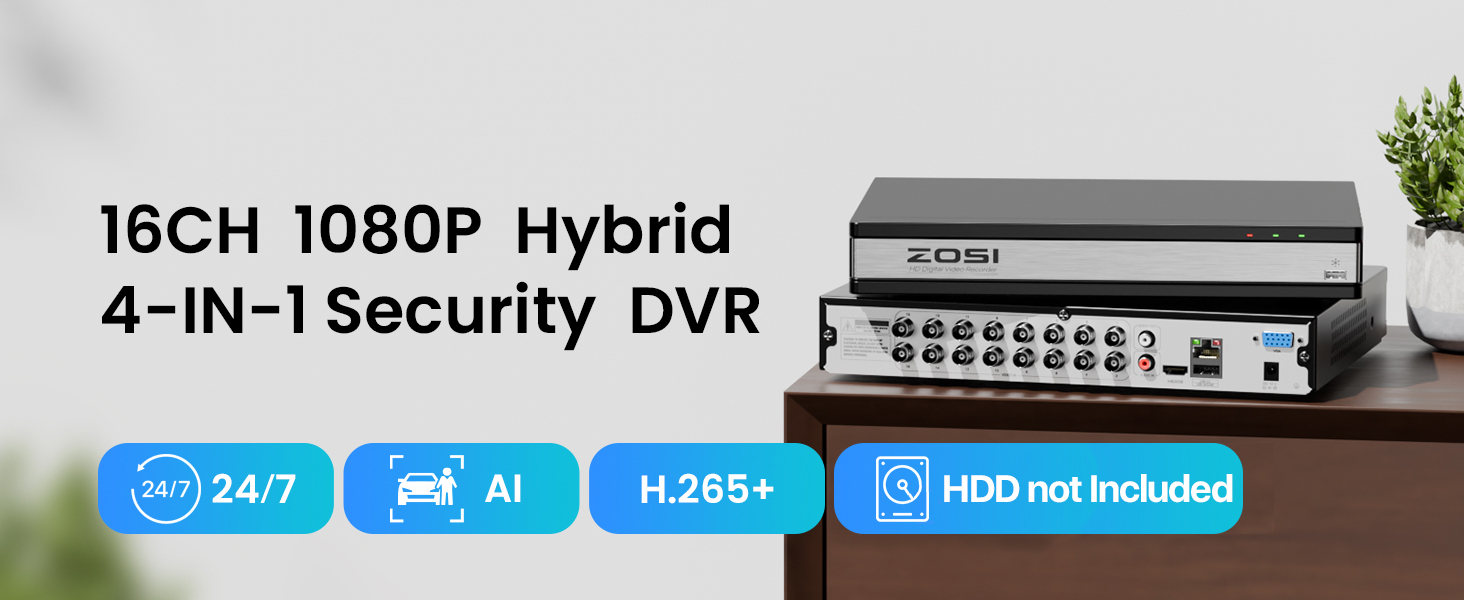 16 channel security DVR recorder