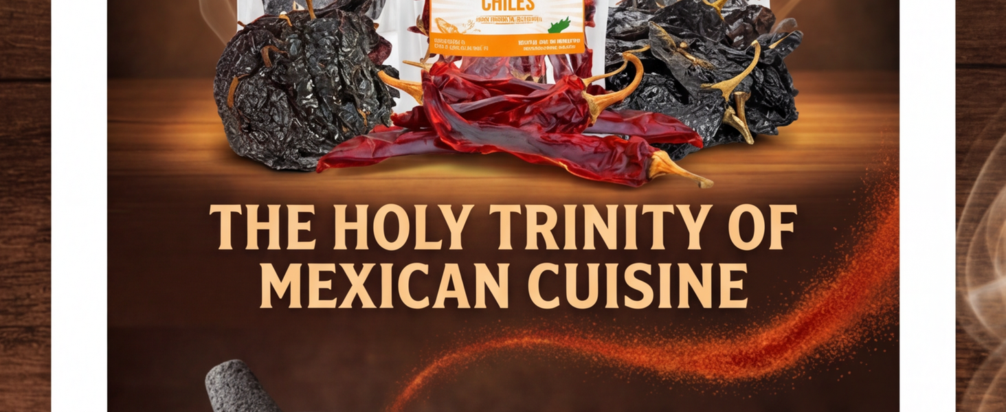 ancho, guajillo, pasilla chile