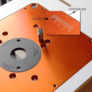 Universal router table insert plate with leveling points and corner slots