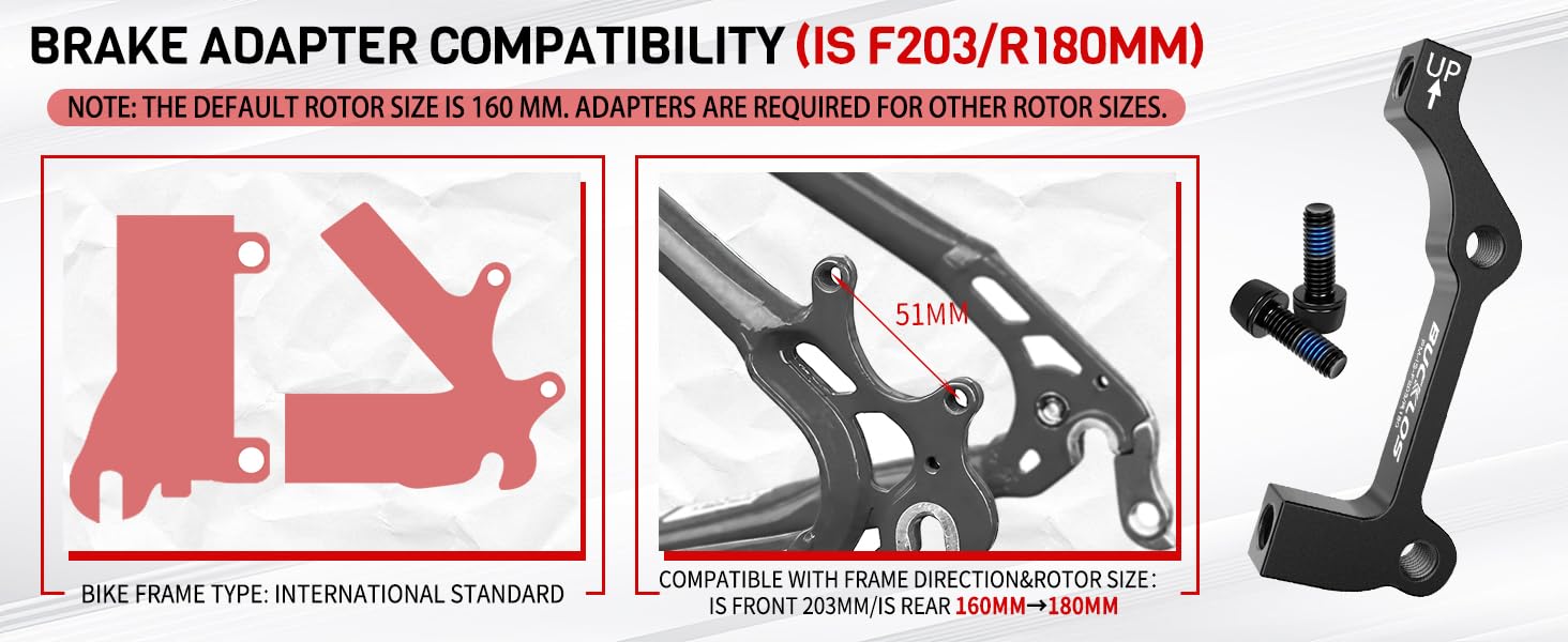BRAKE ADAPTER COMPATIBILITY