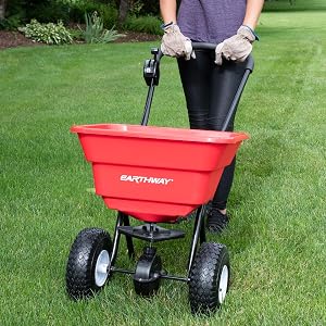 hand seeder, hand spreader, walk behind spreader, salt spreader, garden seeder, sand spreader