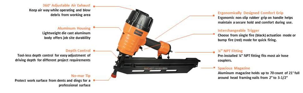 Valu-Air 9021C Framing Nailer