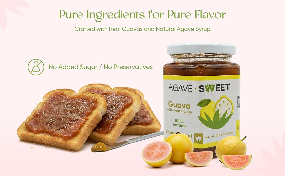 Guava Fruit Spread with Agave Syrup