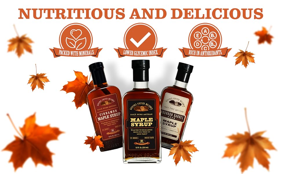Nutritious and Delicious. Pure, Cinnamon, and Bourbon Barrel Aged Varieties. Minerals, Antioxidants