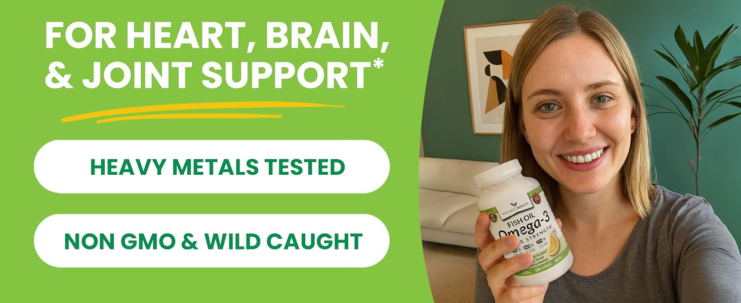 Heart brain and joint support molecularly distilled liquid 2400mg bottle high dose high quality