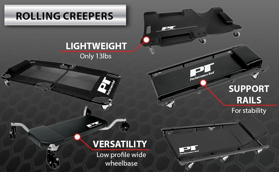 2-in-1 40" Z-Frame Folding Creeper