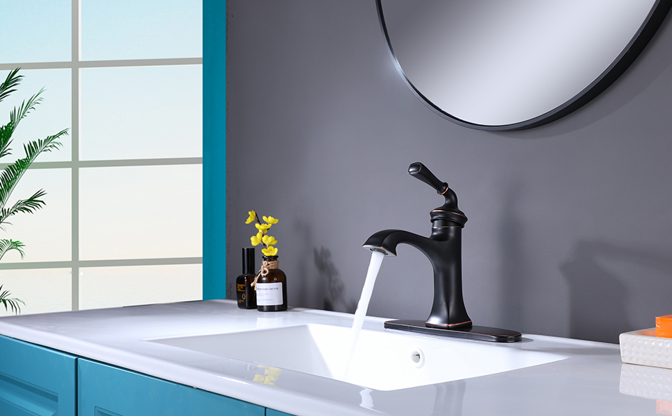 faucet antique farmhouse bathroom faucet oil rubbed bronze single hole black sink faucet