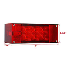 Each rectangular tail lights with size 8&amp;amp;#34; Length, 2-5/8&amp;amp;#34; width, 2-7/8&amp;amp;#34; height