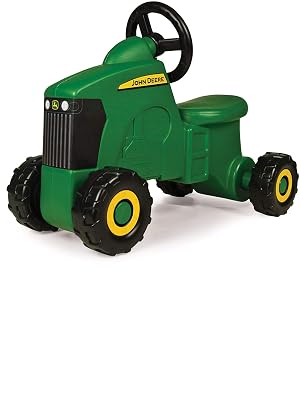 John Deere Sit-N-Scoot Tractor Toy, Green