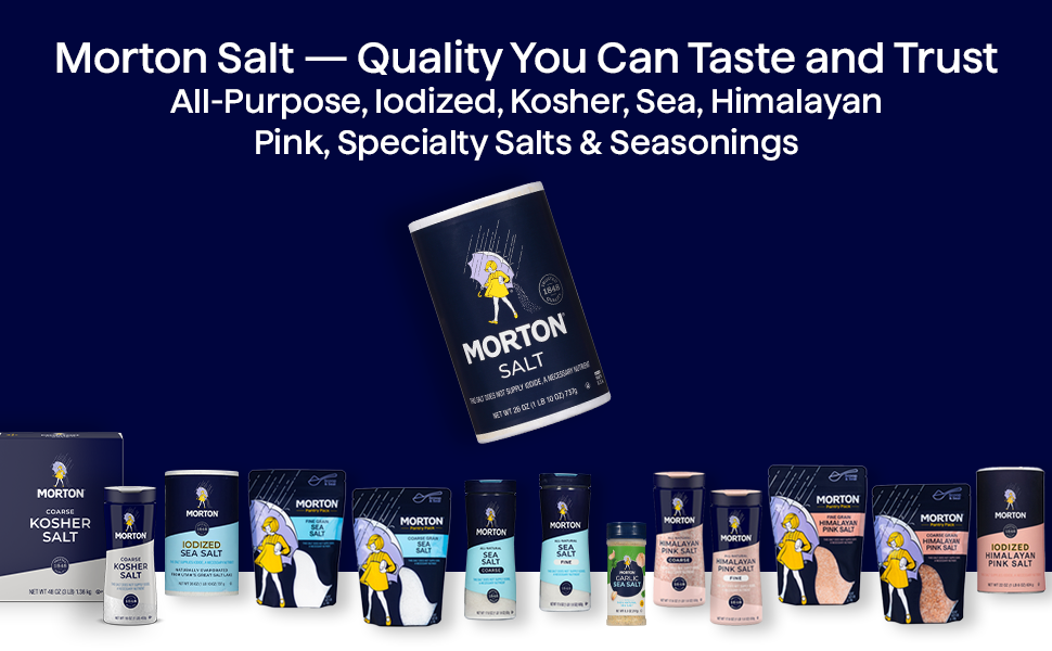 All-Purpose, Iodized, Kosher, Sea, Himalayan Pink, Specialty Salts &amp; Seasonings