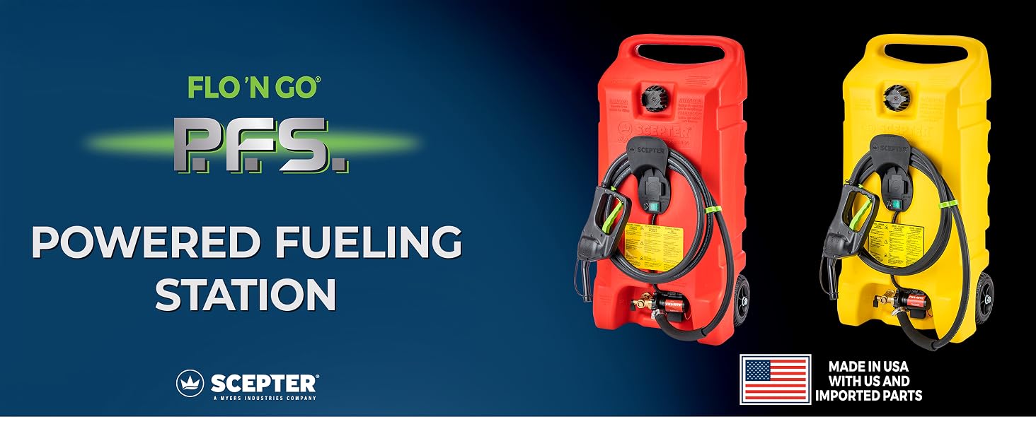 Powered fueling station portable 14 gallon electric fuel pump