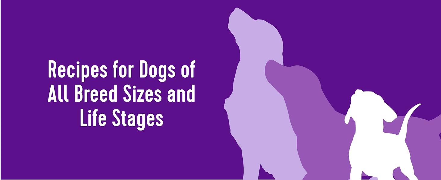 Recipes for Dogs of All Breed Sizes and Life Stages