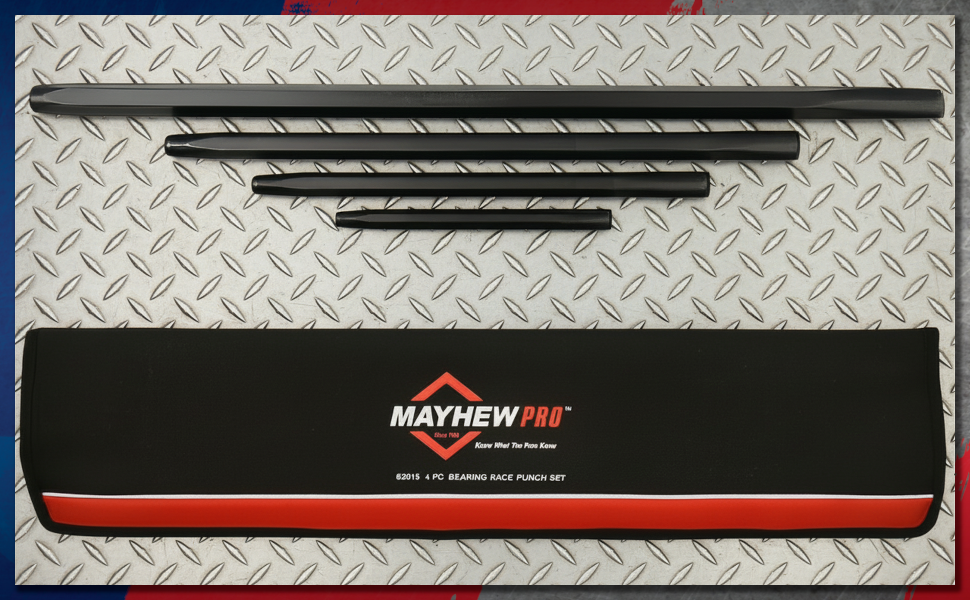 Mayhew Tools 62015 Bearing Race 4-Piece Punch Set