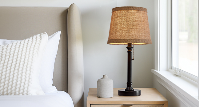 Black table lamp