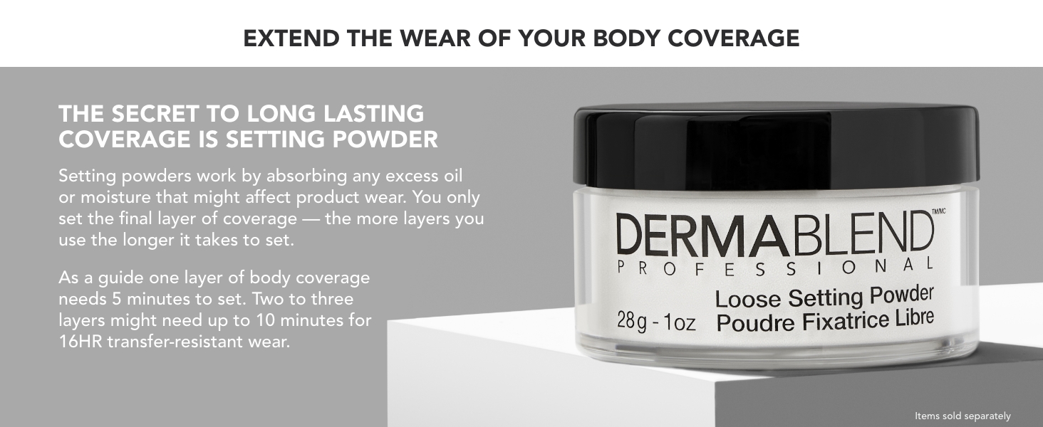 Setting Powder for Body Makeup