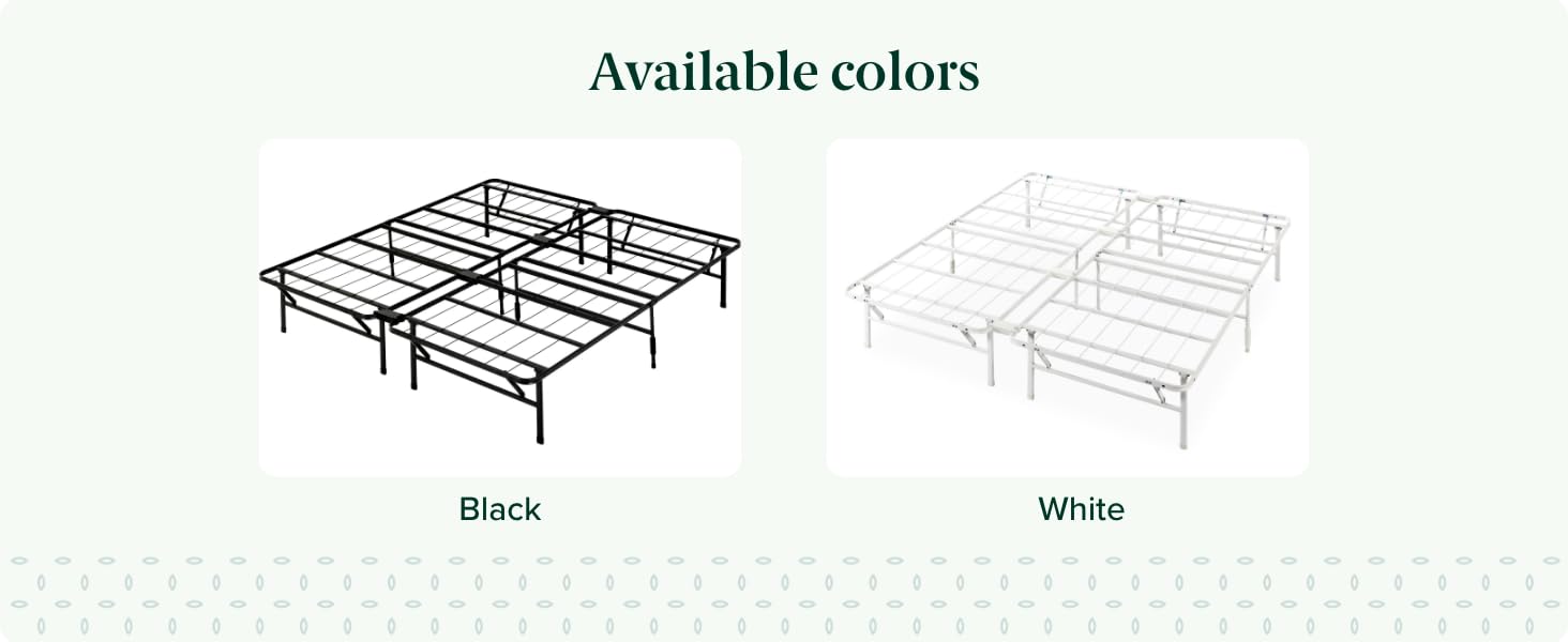 SmartBase Tool-Free Assembly Mattress Foundation Available Colors