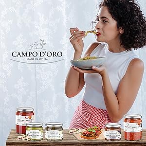 Campo D 'Oro, Pesto Sauces, Pasta Sauces and Pistachio &amp; Chocolate Spread Cream