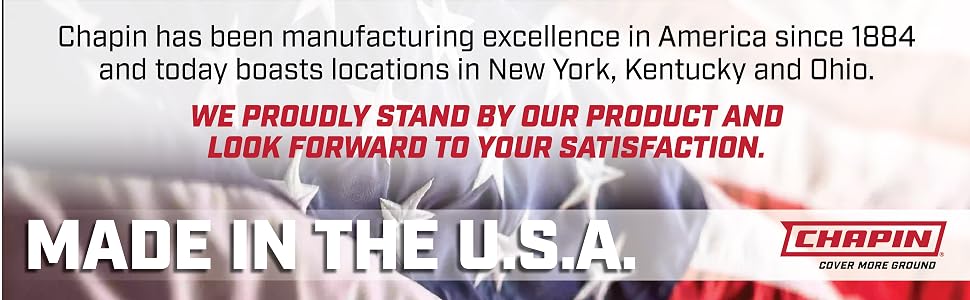 american made sprayers and spreaders, chapin made in the usa, american brands, usa made, made in us