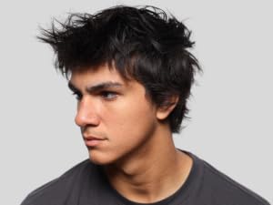 finished look of model after using tidal wave sea salt spray in his hair.