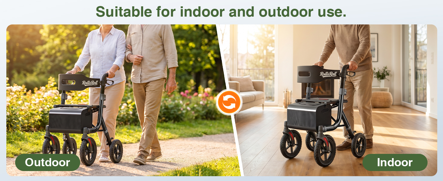 Walkers for Seniors, Rollator Walker with Seat