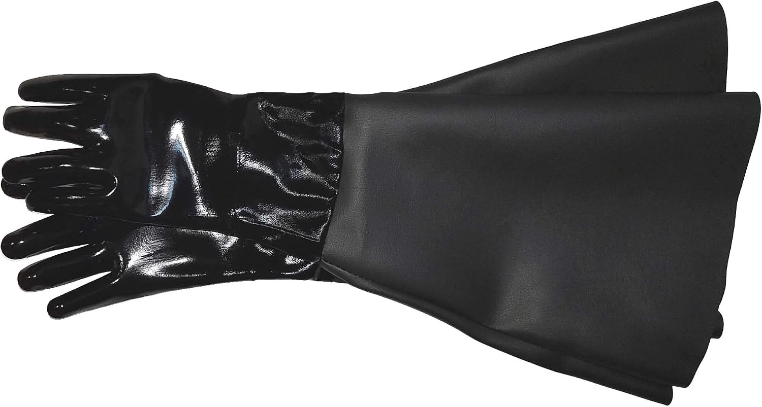 Neoprene Gloves for Sandblasting Sandblaster Sand Blast Cabinet - 6" x 24" Made in USA