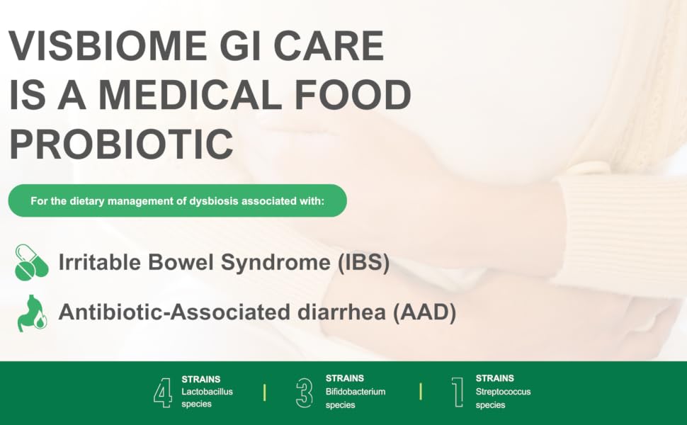 Visbiome GI Care is a medical food probiotic.