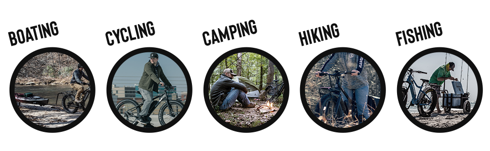 Boating | Cycling | Camping | Hiking | Fishing