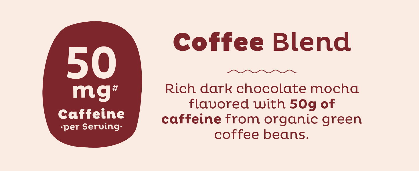 KOS Mushroom Coffee - USDA Certified Organic - Dark Chocolate Mocha Flavor - Mushroom Coffee Latte