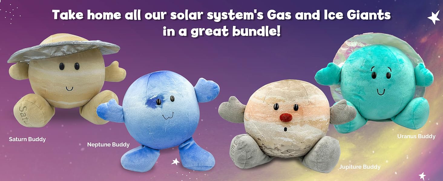 Jupiter Buddy science and educational space themed plush by Celestail Buddies