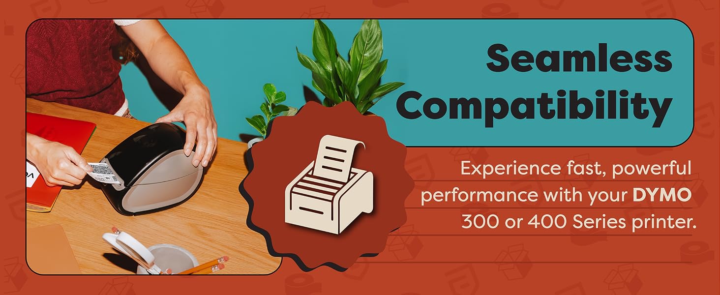 Seamless Compatibility: Experience fast, powerful performance with your DYMO thermal printer.