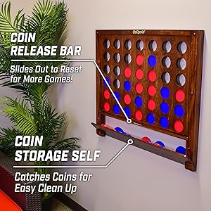 giant four in a row wall mounted
