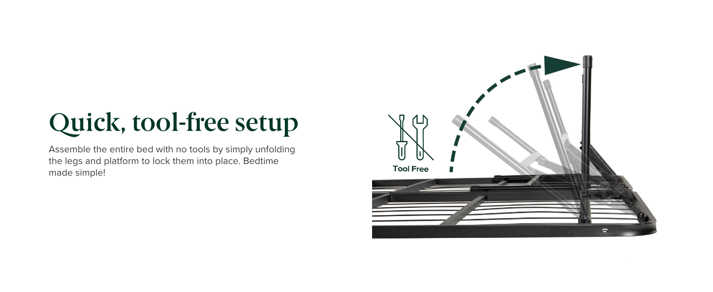 SmartBase Tool-Free Assembly Mattress Foundation