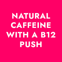 Natural caffeine with a B12 push