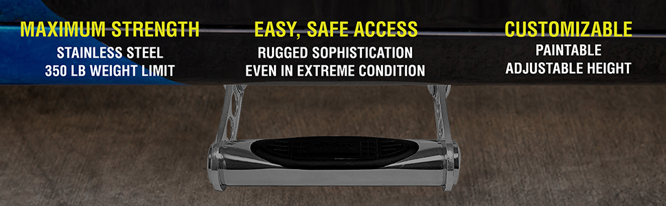 Bully,side step,truck accessories,durable,support,anti-slip,easy to install,rugged,customizable,pair