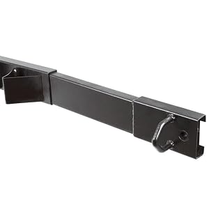Adjustable motorcycle tie-down rack