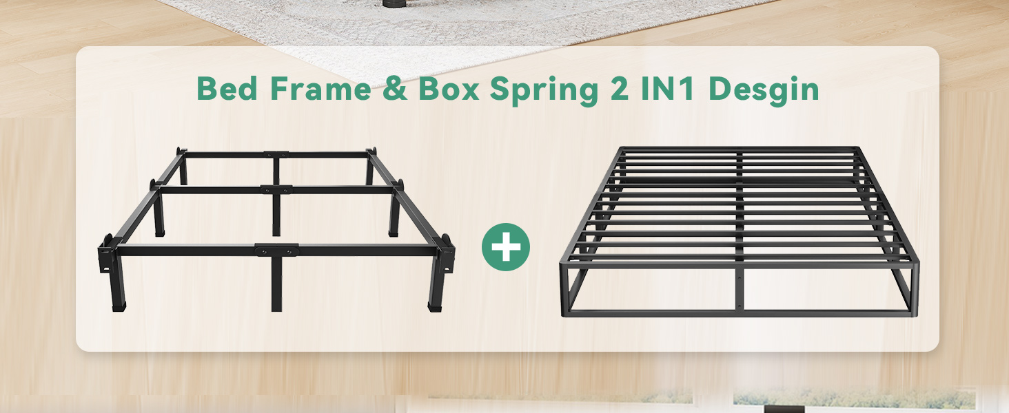 bed base and box spring 2 in 1