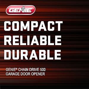 Compact Reliable durable Genie Chain Drive 500 garage door opener