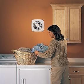 BROAN 509 Through Wall Ventilation Fan, 8-Inch, 180-CFM, White Plastic Grille