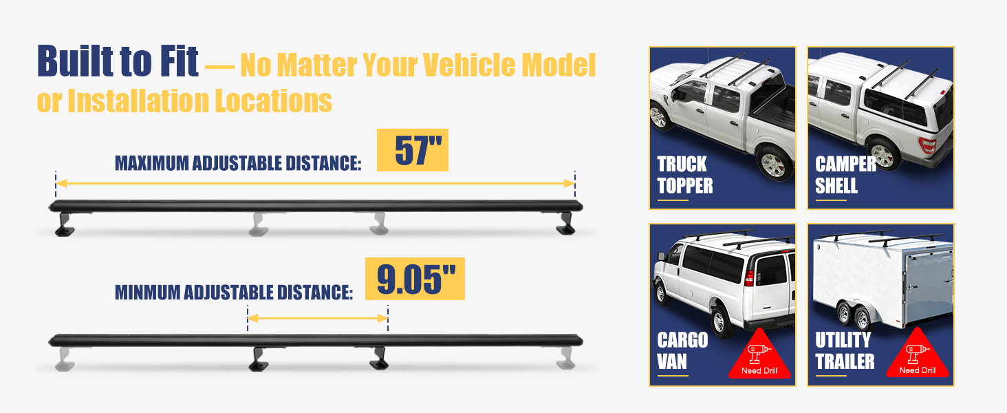 camper shell roof rack