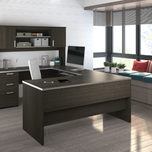 The robust desk in an office