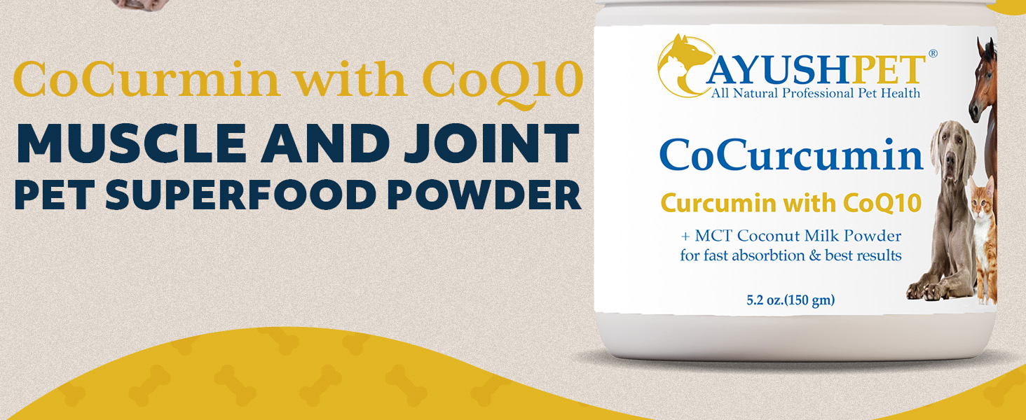 CoCurmin with CoQ10 Muscle and Joint Pet Superfood Powder